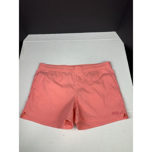 AFTCO Pants - AFTCO Fishing Shorts Coral  Women's L Elastic Waist Pockets Quick Dry 3.5" In